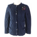 Chanel Cashmere Cable Knit igan Navy