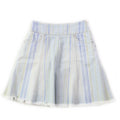 Chanel Stripe Denim Skirt Light Blue 34