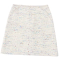 CHANEL Vintage Wool Nylon Trapezoid Skirt 46