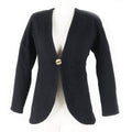 Chanel Wool Silk Tweed Jacket Black 34