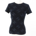 Chanel COCO Mark Velour Short Sleeve Top