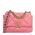 Lambskin Quilted Medium Chanel 19 Flap Pink
