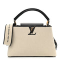 Louis Vuitton Canvas Taurillon Capucines MM Handbag –  Beige