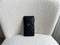 Chanel Classic Phone Case Pouch in Black Quilted calfskin