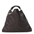 Guccissima Large Horsebit Chain Hobo Chocolate