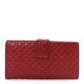 Microguccissima Continental Flap Wallet Red