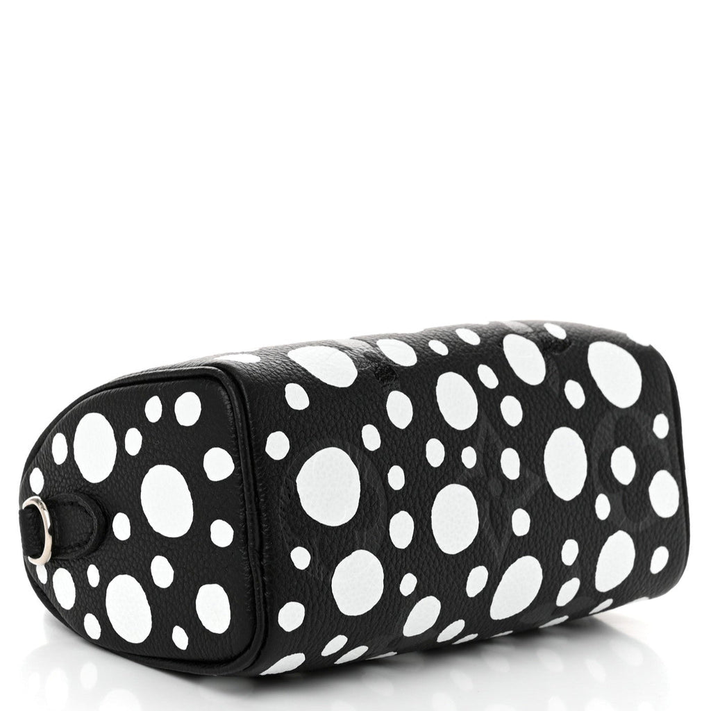 Louis Vuitton x Yayoi Kusama Nano Speedy Bandouliere Handbag - Black