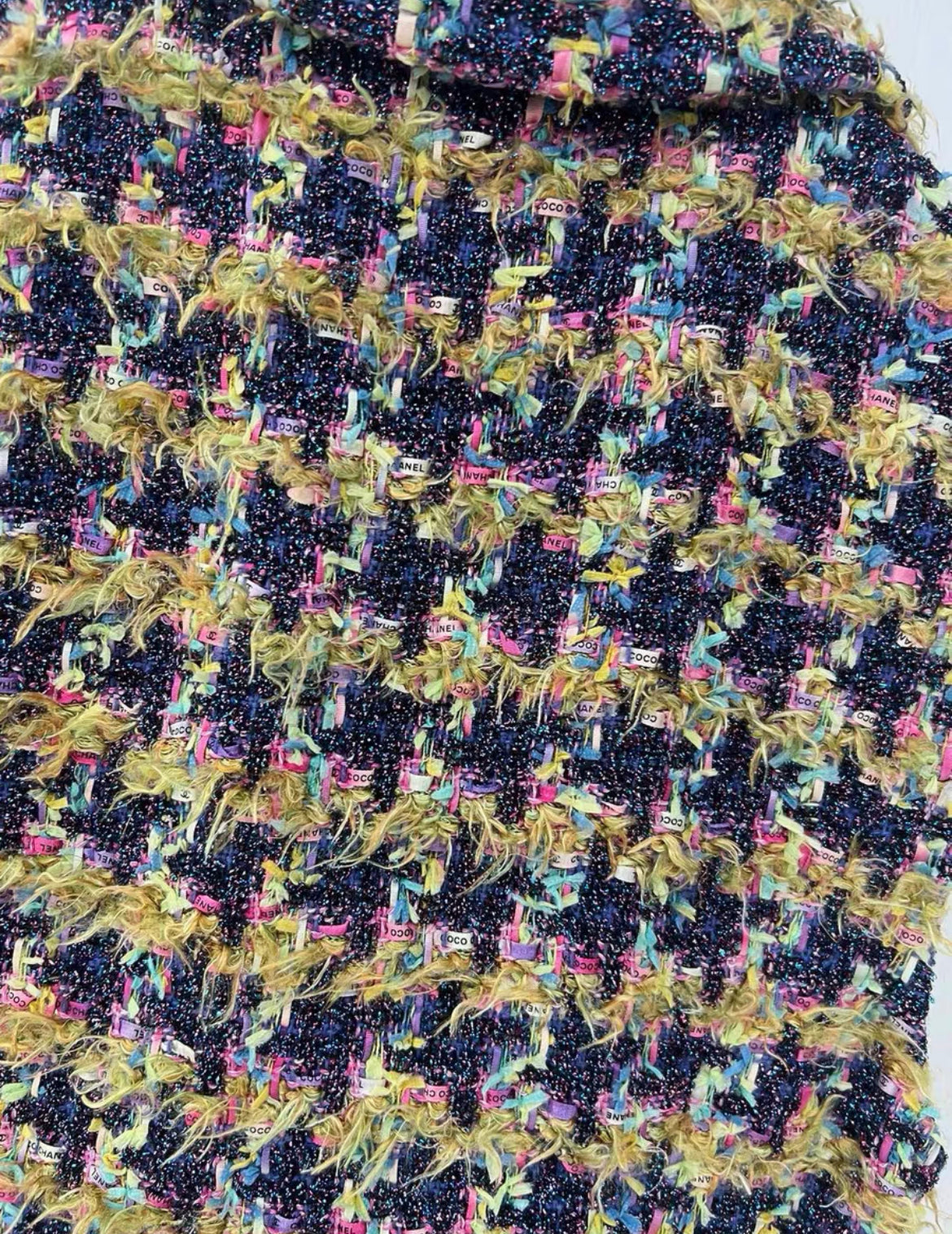 Chanel 22A multicolore tweed dress size 34 brand new