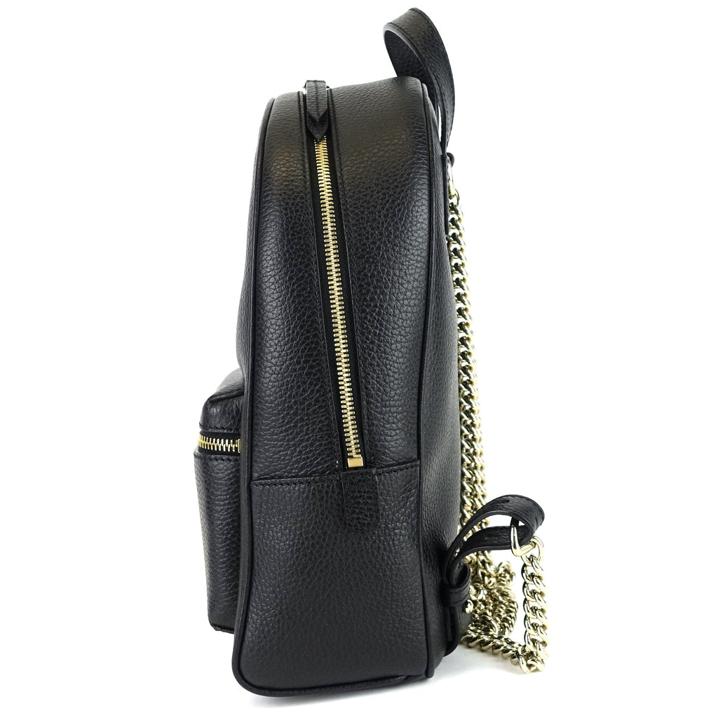 Gucci Soho Leather Chain Backpack