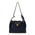 Caviar Quilted Small Chanel 25 Handbag Dark Navy