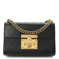 Guccissima Small Padlock Shoulder Bag Black