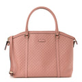 Soft Microguccissima Large Dome Satchel Soft Pink