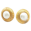 Chanel Round Earrings Pearl Earrings