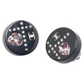 Chanel Coco Mark Rhinestone Heart Earrings