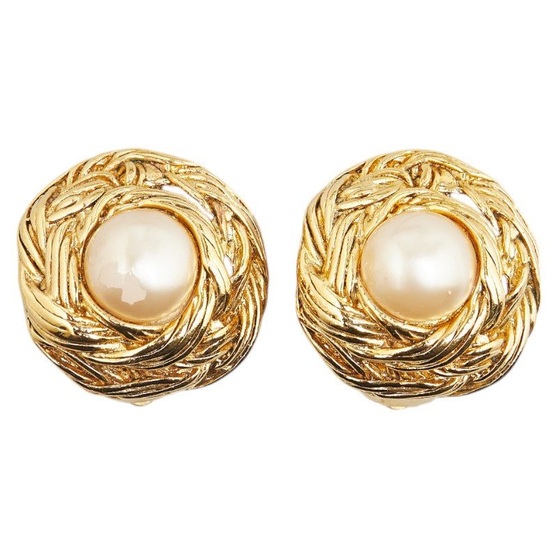 Chanel Vintage Round Earrings