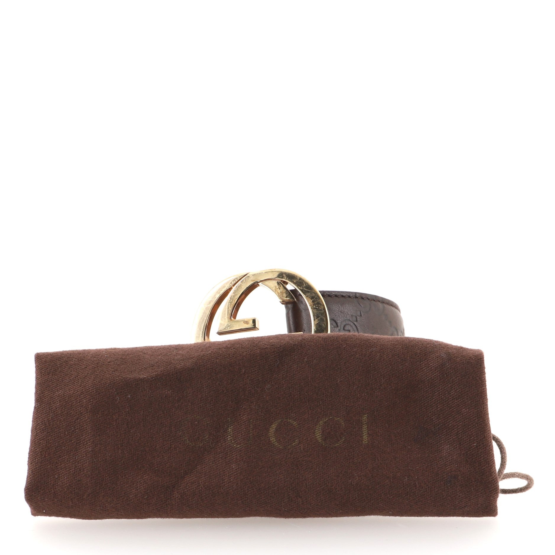 Interlocking G Belt Guccissima Leather Wide 85