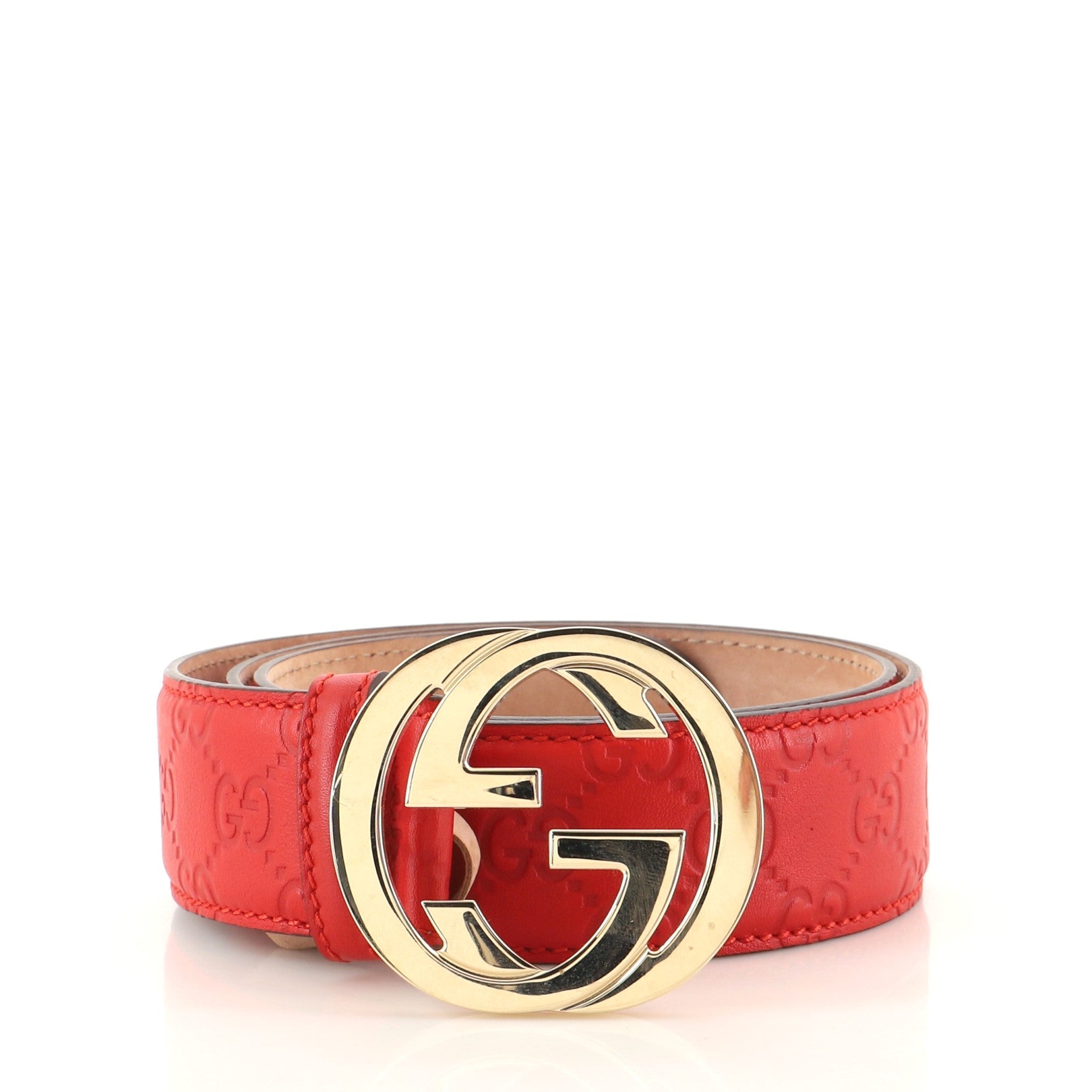 Interlocking G Belt Guccissima Leather Wide 85