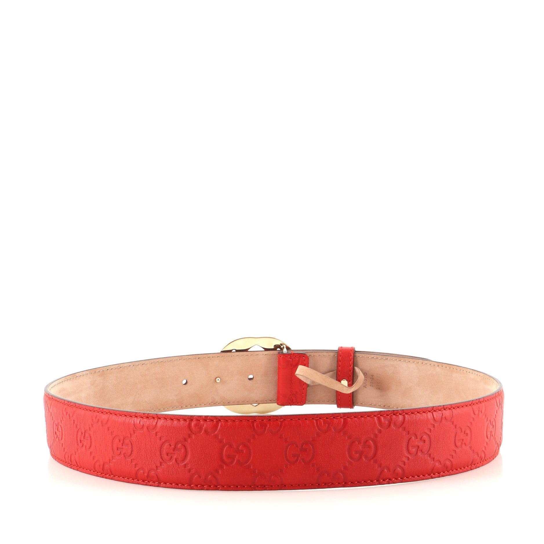 Interlocking G Belt Guccissima Leather Wide 85
