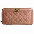 Chanel Boy Chanel Caviar Skin Long Wallet