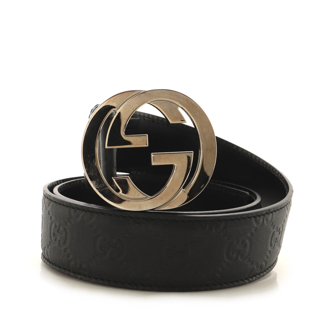 Interlocking G Belt Guccissima Leather Wide 85
