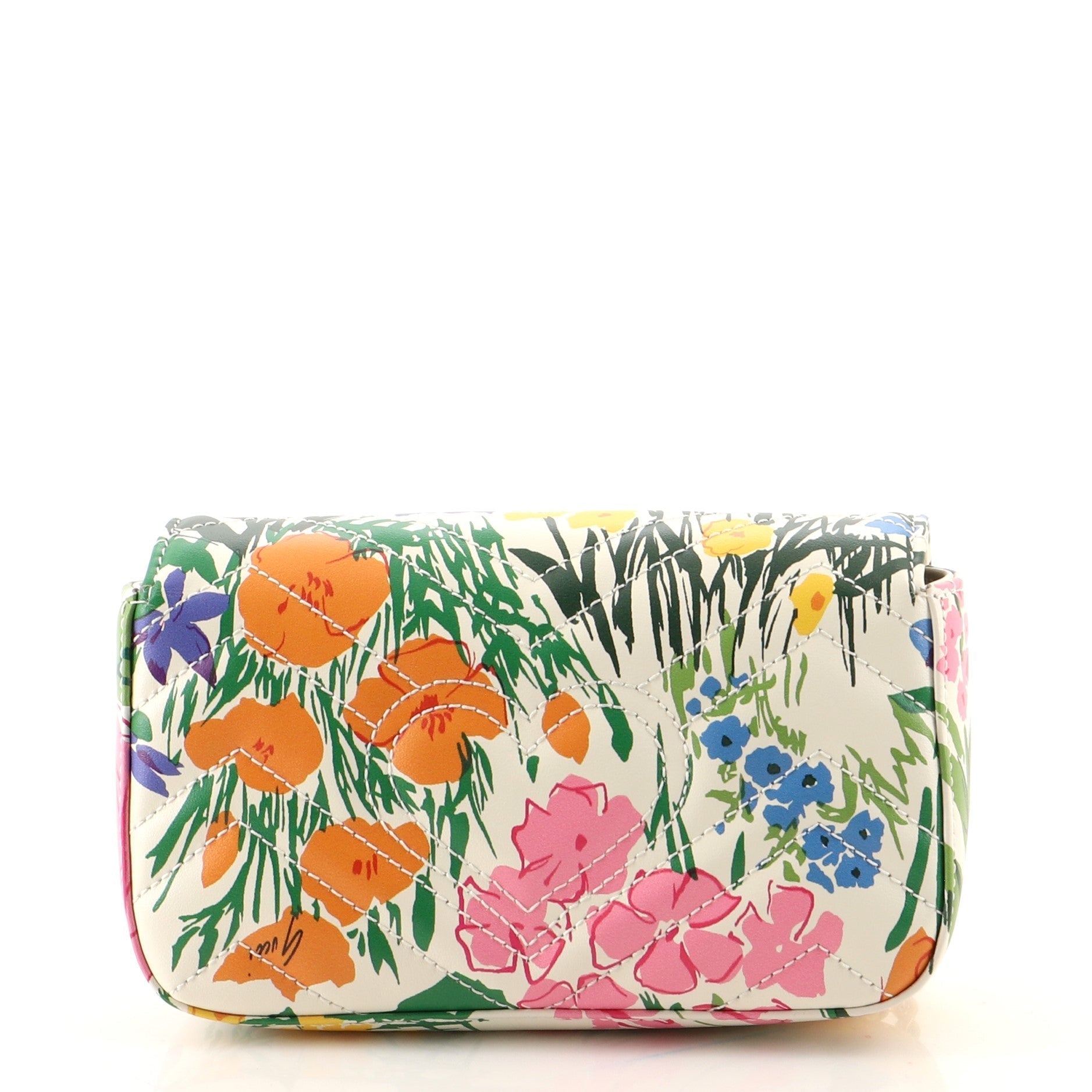 Gucci x Ken Scott GG Marmont Flap Bag Printed Leather Super Mini