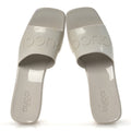 Rubber Gucci Logo Womens Platform 20/60mm Slide Sandals 38 Mystic White