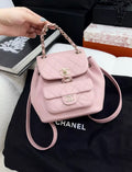 Chanel 24P Pink Backpack Gold Hardware