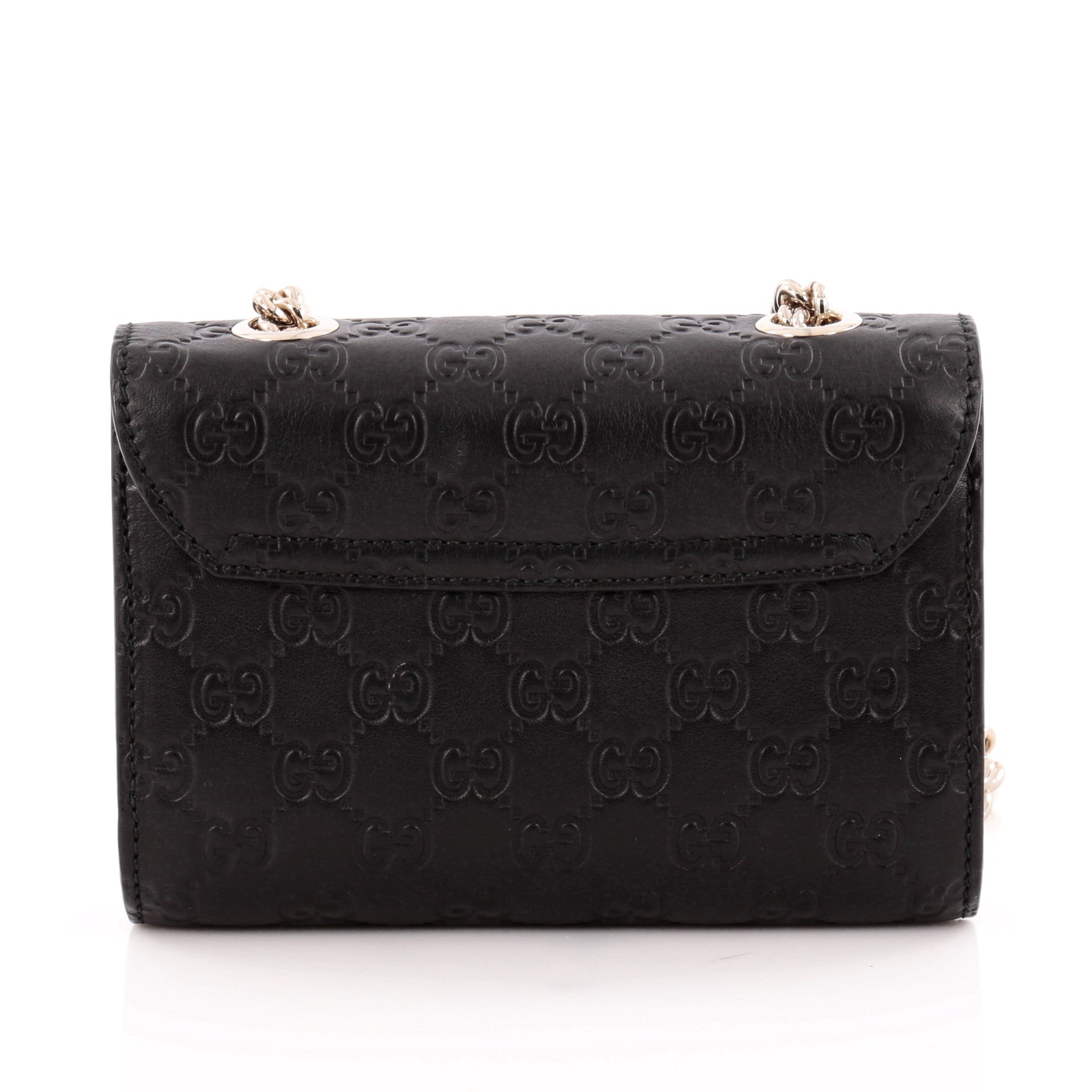 Emily Chain Strap Flap Bag Guccissima Leather Mini