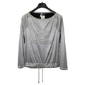 Chanel Polyester Coco Mark Boat Neck Long Sleeve Top