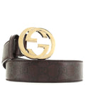 Interlocking G Belt Guccissima Leather Wide 80