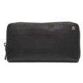 Chanel Coco Mark Leather Long Wallet