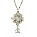 Chanel Metal Coco Mark Necklace Pendant 10V