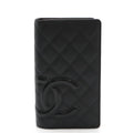 Chanel Soft Calf Cambon Line Coco Mark Long Wallet A26717