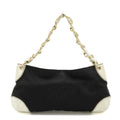 Chanel Coco Mark Canvas Leather Shoulder Bag