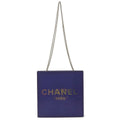 Chanel PVC Coco Mark Chain Shoulder Bag Purple