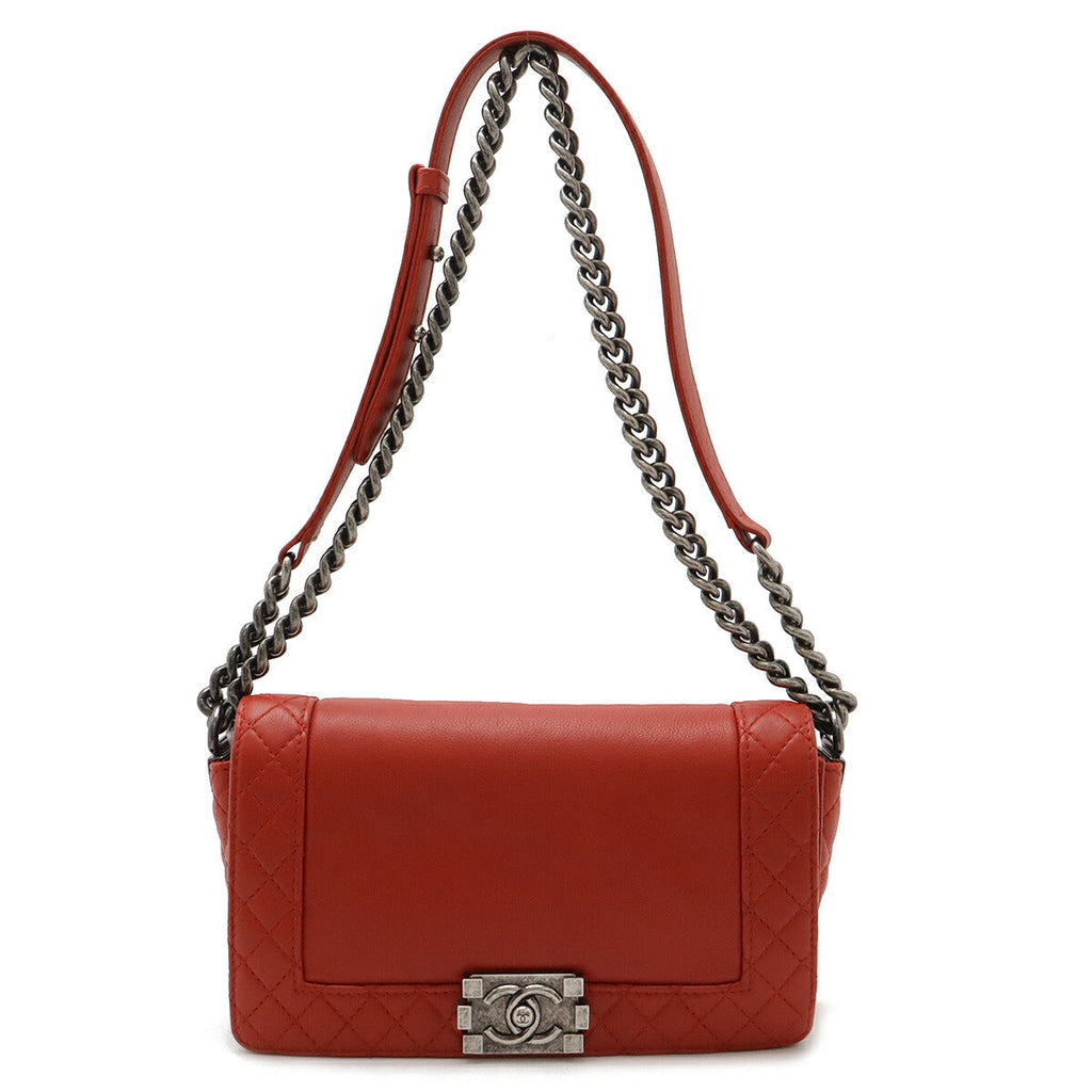 Chanel Leather Boy Chanel Shoulder Bag A67948