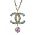 Chanel Metal Coco Mark Pendant Necklace 06P