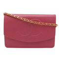Chanel Caviar Leather Coco Mark Chain Wallet 2way Shoulder Bag A13509
