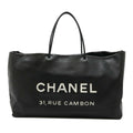 Chanel Essential Logo Leather Tote Bag
