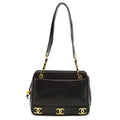 Chanel Triple Coco Leather 2way Shoulder Bag
