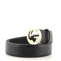 Interlocking G Belt Guccissima Leather Wide 85