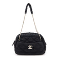 Chanel Cotton Jersey Bubble Quilt 2way Shoulder Bag A46168