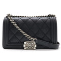 Chanel Leather Boy Chanel Chain Shoulder Bag A67086