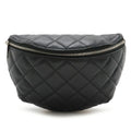 Chanel Lambskin Matelasse Belt Bag Black