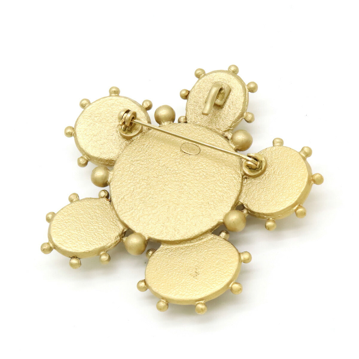 Chanel Coco Mark Pearl Rhinestone Pin Brooch