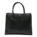 Chanel Chevron V Stitch Leather Handbag
