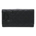 Chanel Cambon Line Long Wallet Leather