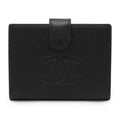 Chanel Coco Mark Caviar Leather Bifold Wallet