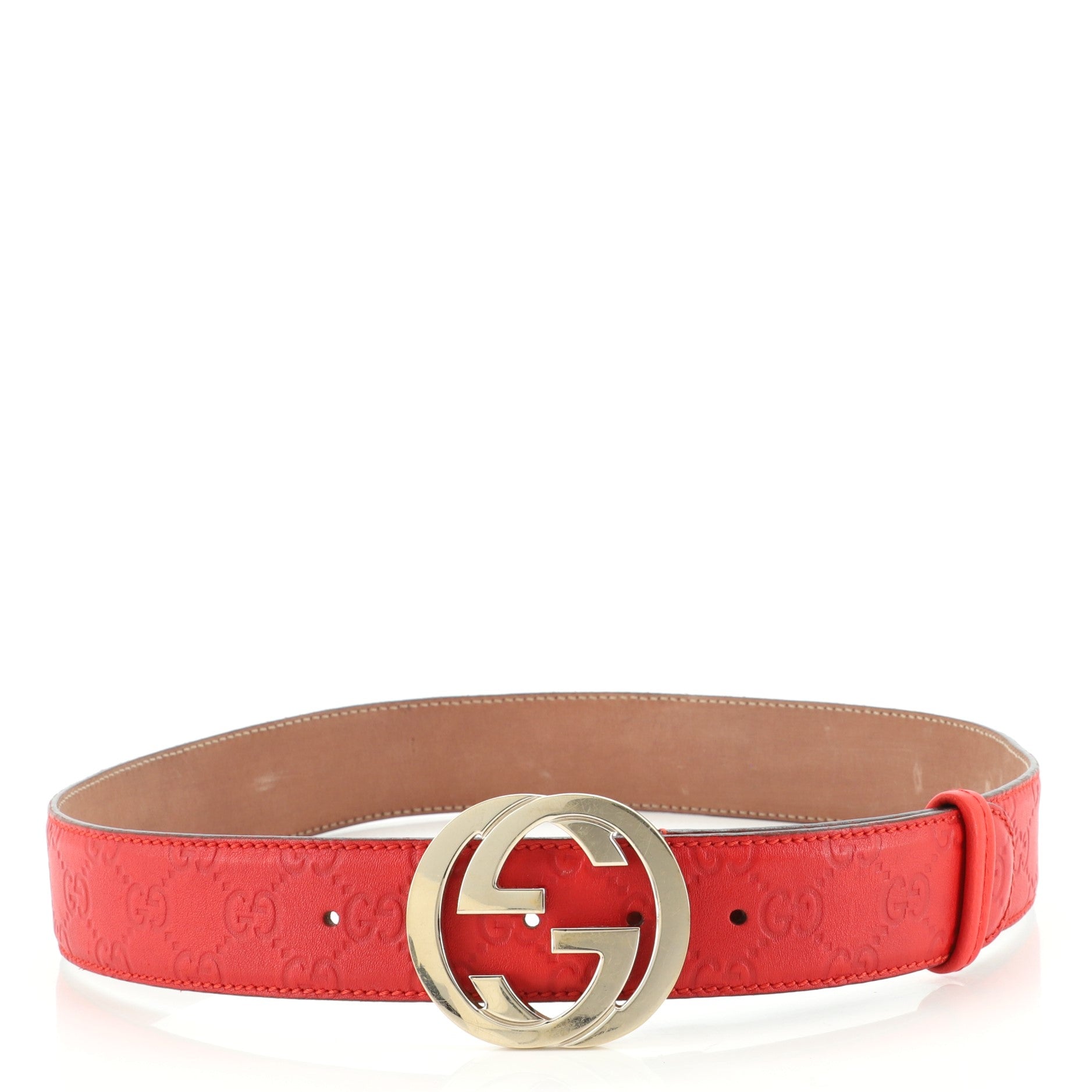 Interlocking G Belt Guccissima Leather Wide 85