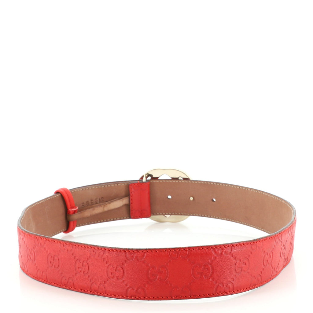 Interlocking G Belt Guccissima Leather Wide 85